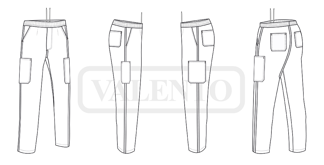 esquema Pantalon DELTA