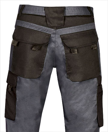 Detalhe bolsos traseiros