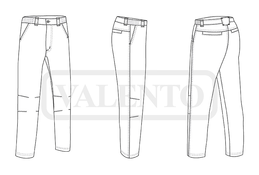 esquema Spodnie trekkingowe ENDURANCE
