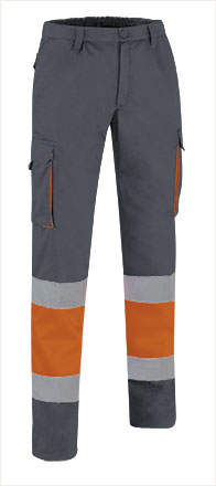 fluo orange-charcoal grey
