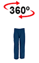 vista 360<sup>0</sup> Copripantaloni antipioggia LARRY