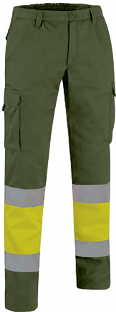 amarillo fluor-verde militar