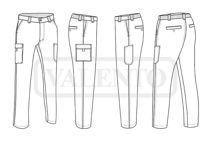 esquema Pantalón PEGASO