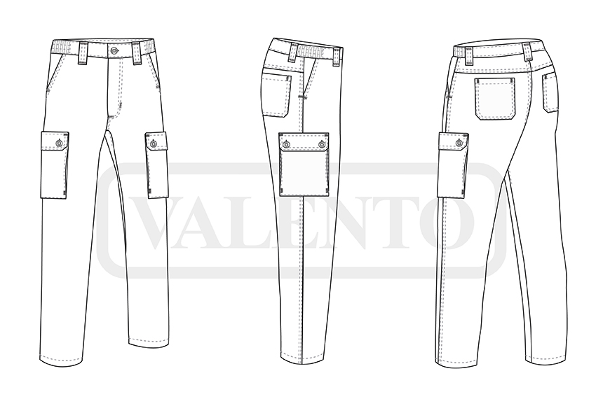 esquema Pantalón RIVER