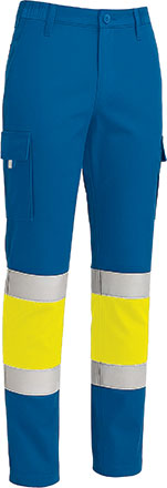 fluo yellow-royal blue