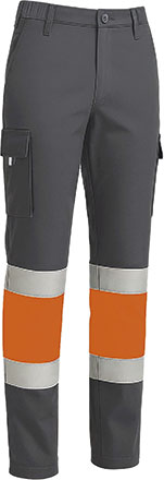 fluo orange-charcoal grey