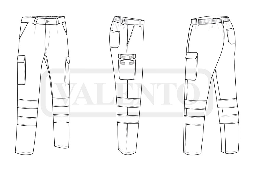 esquema Pantalón A.V. TRAIN