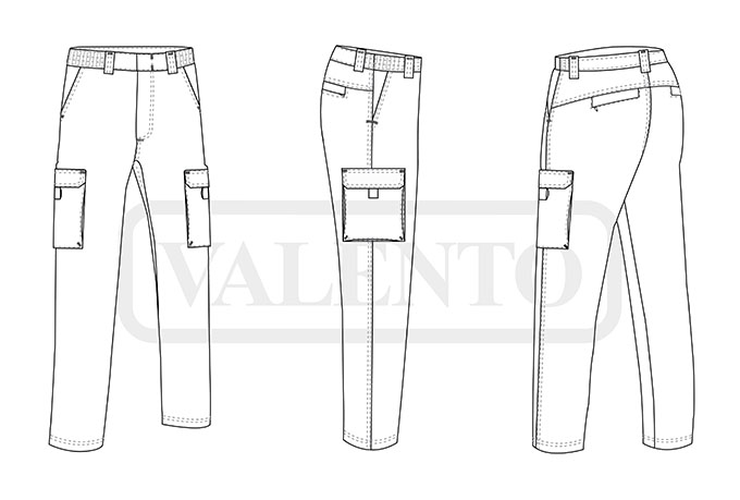 esquema Spodnie WALDY