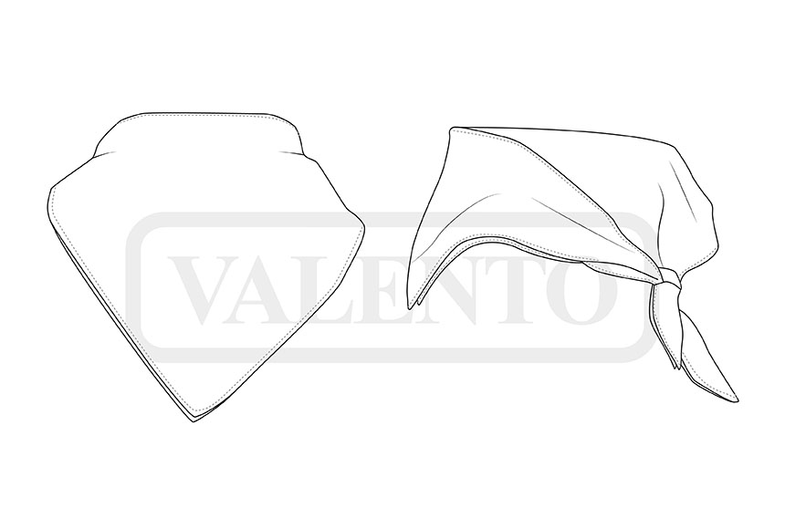 esquema Squared scarf CACHIRULO