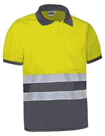 fluo yellow-charcoal grey