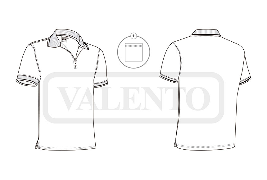 esquema Polo krótki rękaw GOLF