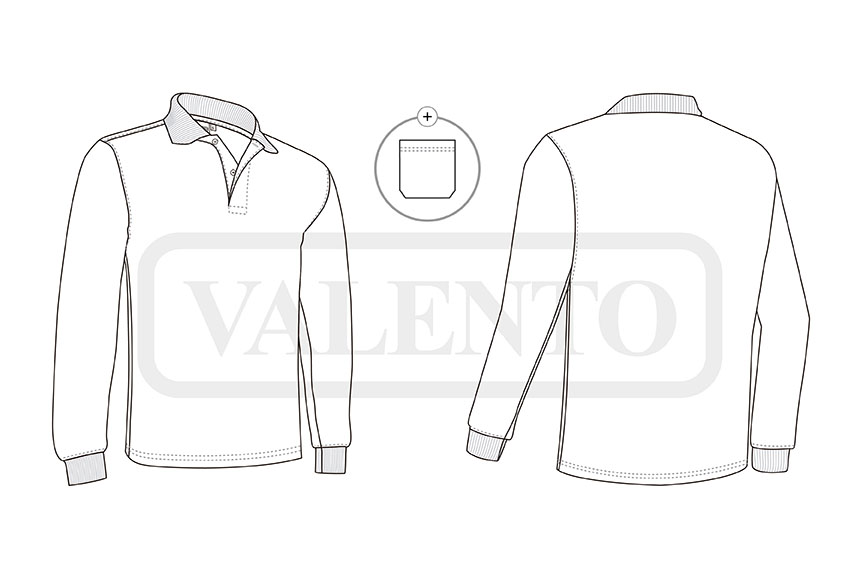 esquema Polo długi rękaw EOLO