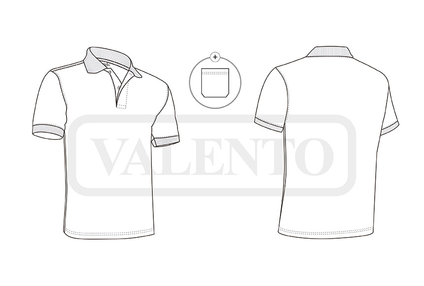 esquema Polo krótki rękaw ULISES