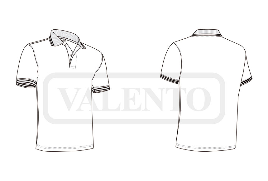 esquema Polo krótki rękaw SAGANO