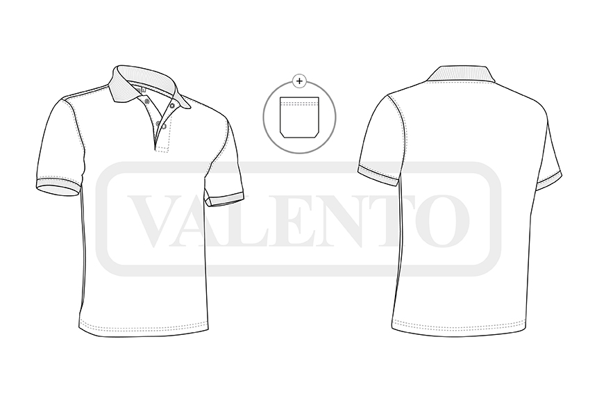 esquema Polo krótki rękaw TAMESIS