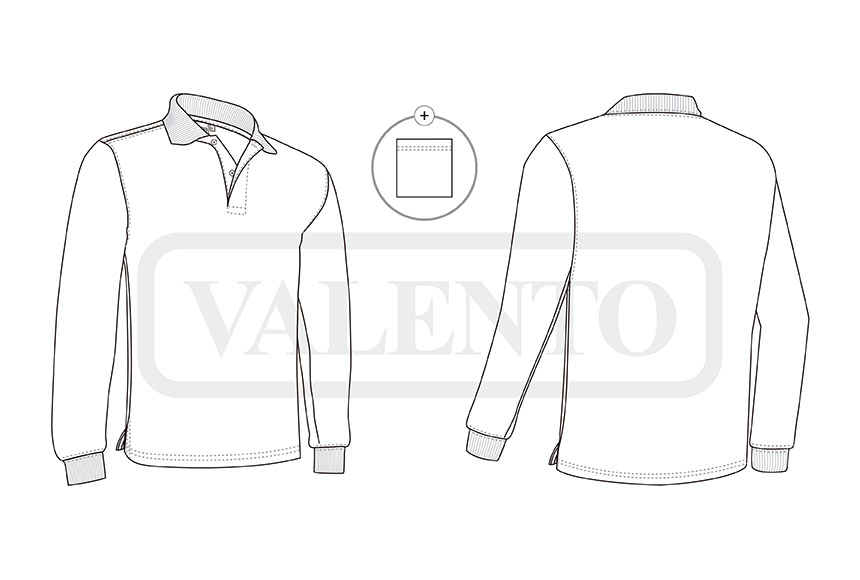 esquema Polo długi rękaw PREDATOR