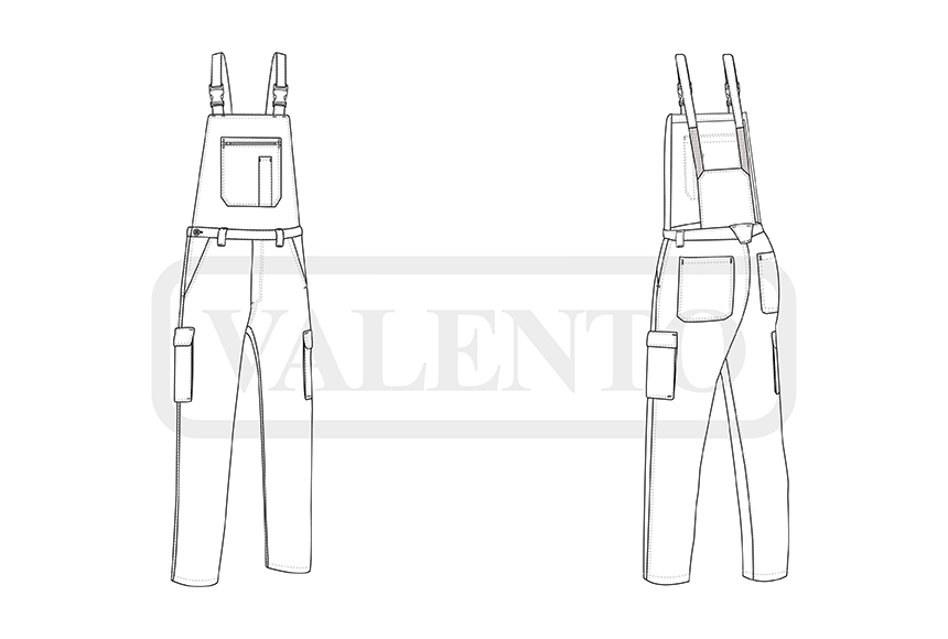 esquema Jardineira de trabalho CARGO