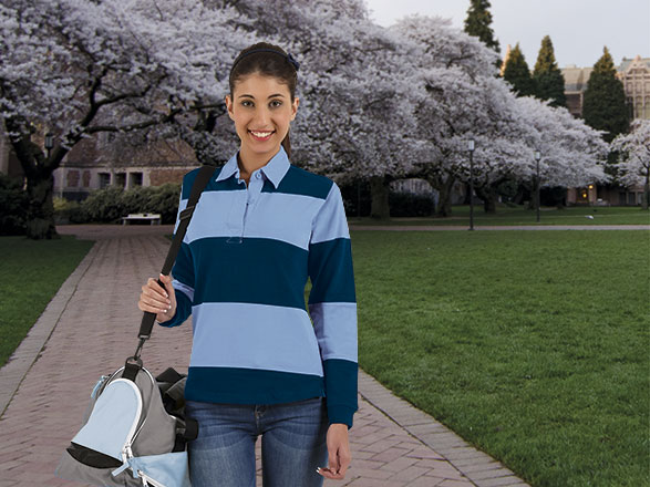 Tricou polo rugby de damă KICK