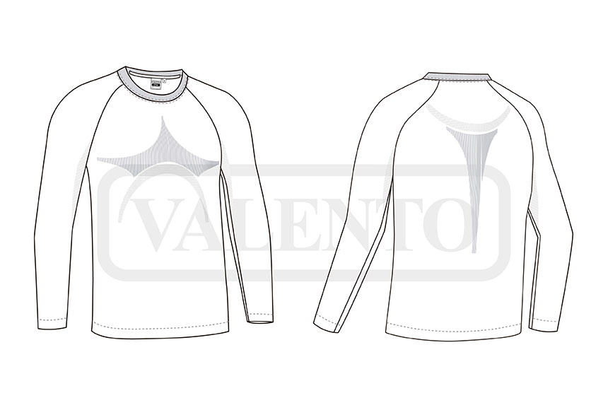esquema L/S Stretchy Base Layer T-Shirt SYRAX