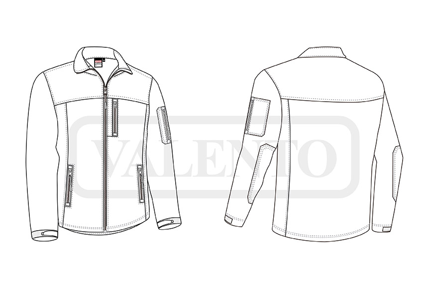 esquema Veste softshell ATHABASCA