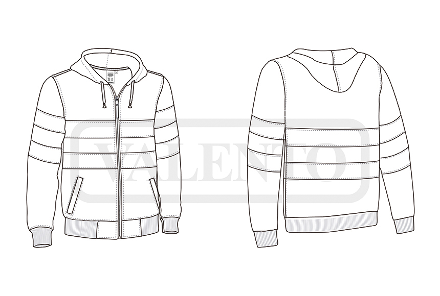 esquema Sweat-shirt H.V. BRANTFORD