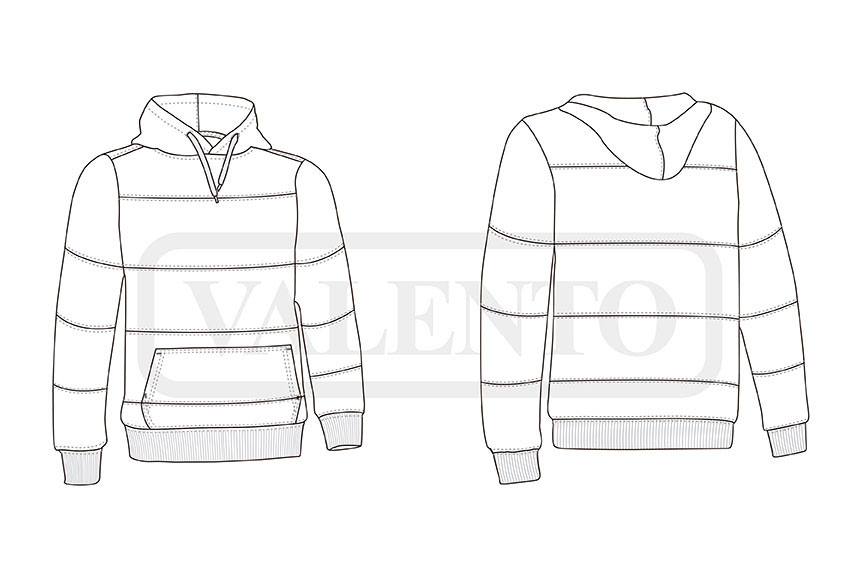 esquema Bluza RAINBOW