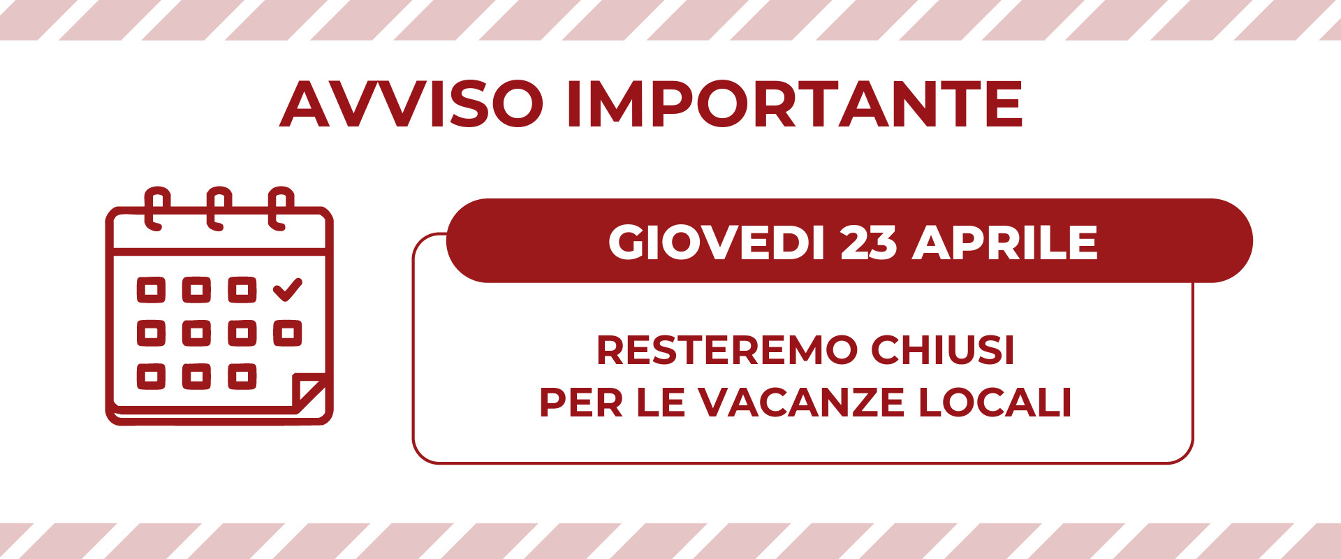 AVISO IMPORTANTE
