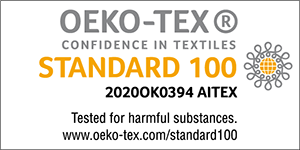OEKO-TEX®<br>confidence in textiles<br>STANDARD 100